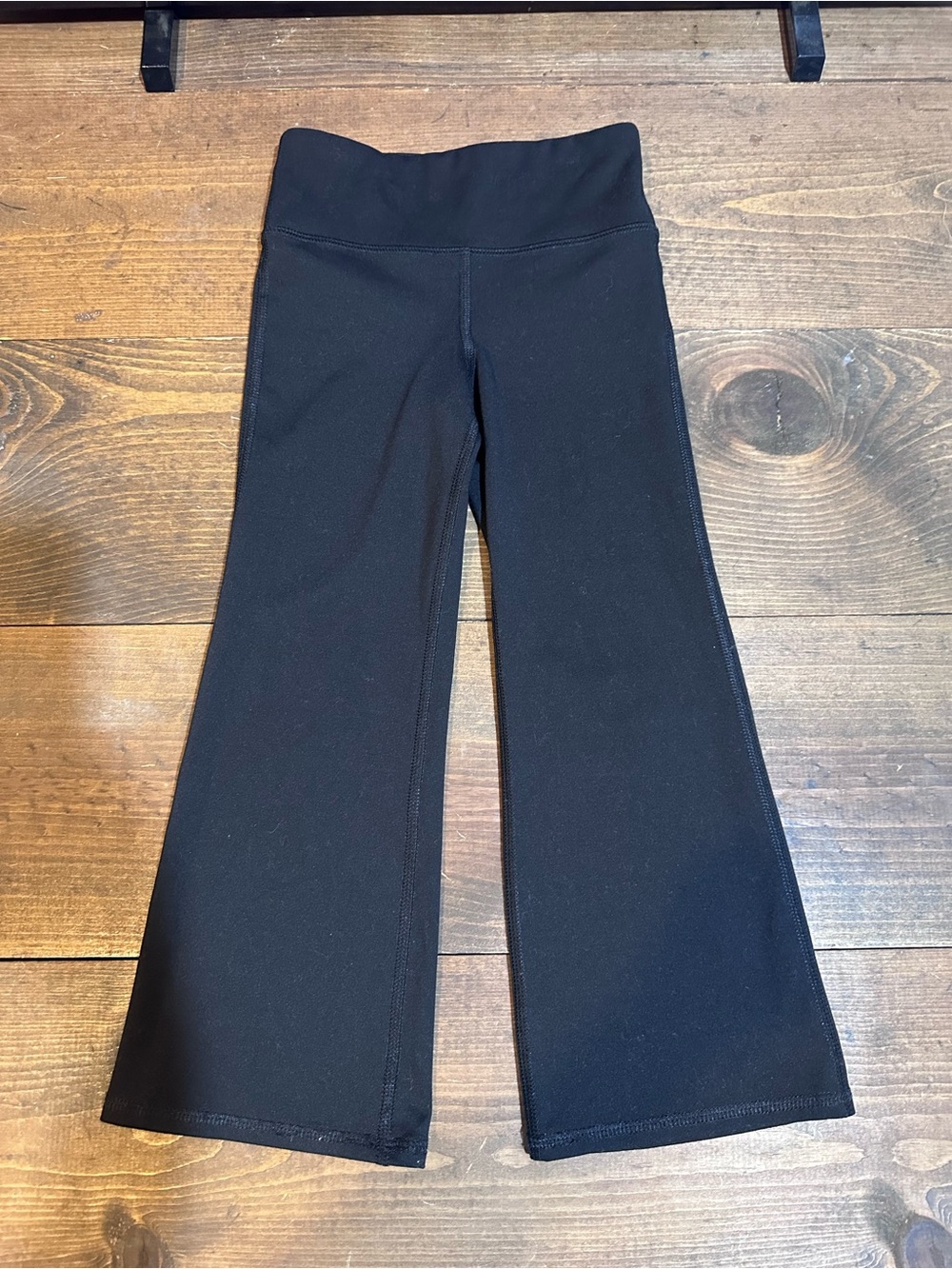 MTA Sport Girls Black Flared Yoga Pants